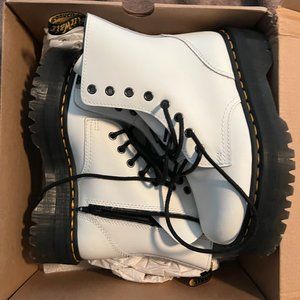 Dr. Martens White Jadon platform boots